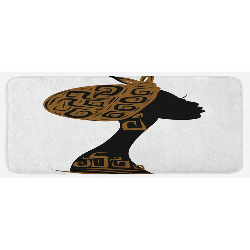 Global Inspired Solid Colour Polyester Kitchen Mat