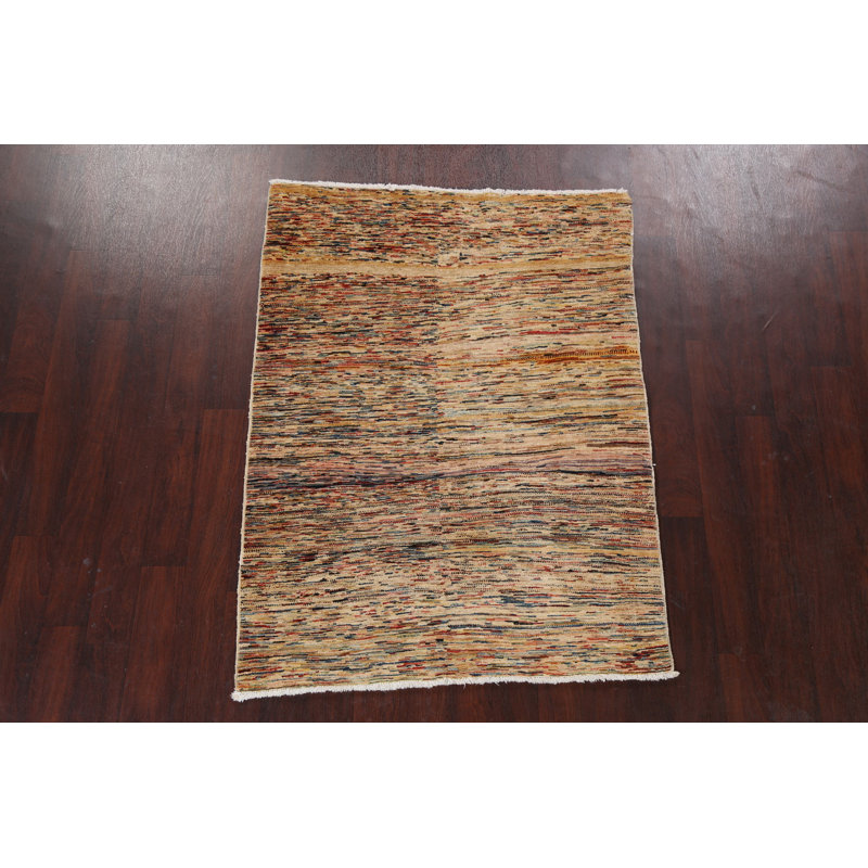 Tapis en laine à motif abstrait Gabbeh