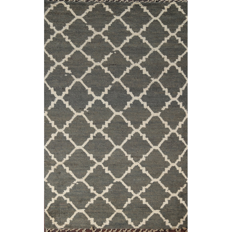 Tapis marocain treillis noué à la main 5 x 8