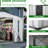 Lockable Door Galvanized Steel Shed - 10X8 Ft For Outdoor Storage, Garden, Patio, Lawn, Grey Lawn Doors, Backyard-125090451