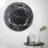 Horloge murale élégante en métal, noire, 27,6 po x 27,6 po | 100% métal, épaisseur: 0,08 pouce | Mécanisme silencieux, fixation murale facile, nécessite 1 pile AA (non incluse) | Décoration élégante pour toute pièce