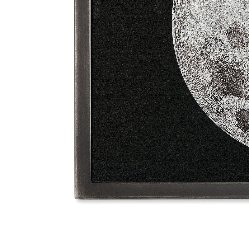 Silver Leaf Moon Print