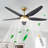 56" 5 - Blade Reversible Ceiling Fan With LED Light and Remote Control