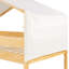 Lit superposé simple en bois massif avec tente - cadre de rangement supplémentaire-36730791