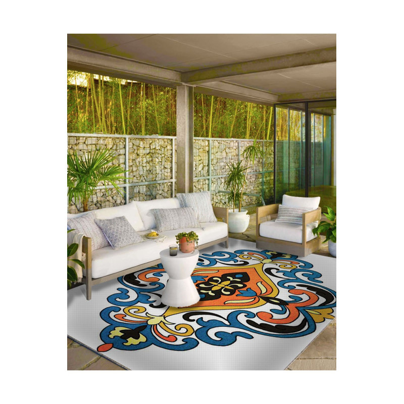 Tapis tissé à la base Creative Pastel, Sous-tapis rectangulaire 4 pi 7 po x 6 pi 7 po inc