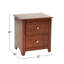 Table de chevet avec 2 tiroirs Selma