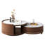 Extendable Pedestal Coffee Table with Storage-969194165