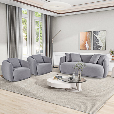 Upholstered Sofa Set
