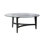 Almedia Round Cocktail Table w/ Glass Top