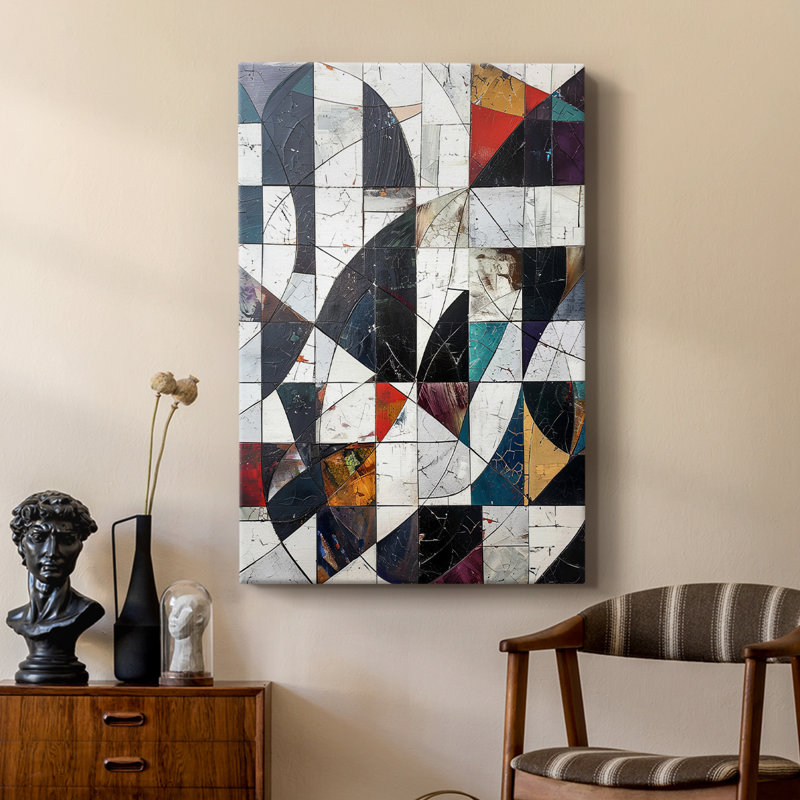 ABSTRACT Series LII -Custom Wrapped Gallery Cavas, 48" H x 32" W