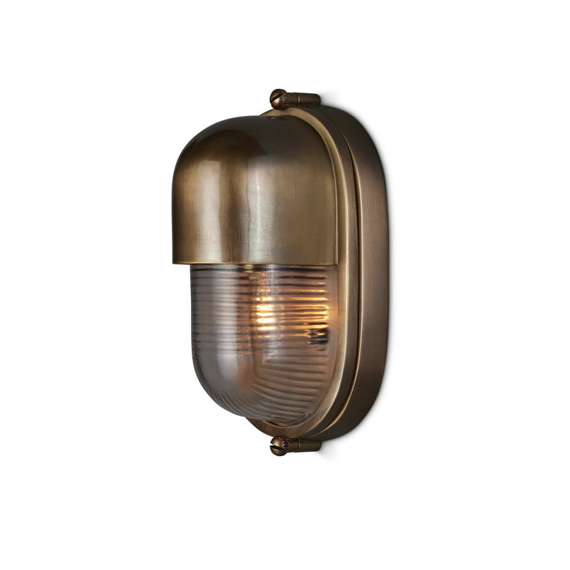 Maritime 1 - Light Outdoor Sconce, Brass