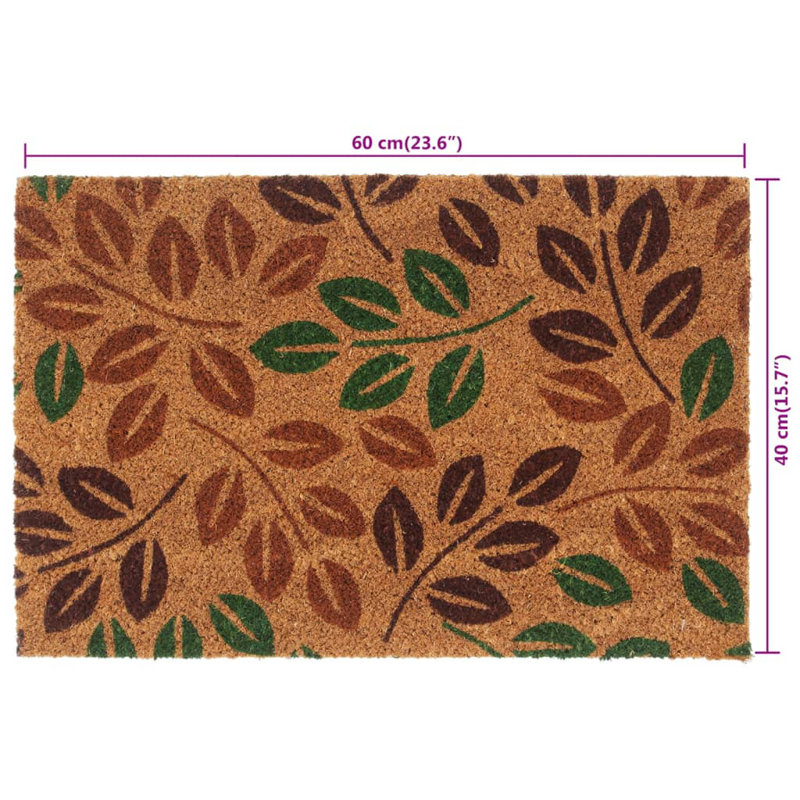Angeleigh Non-Slip No Pattern Doormat, 40cm W x 60cm L