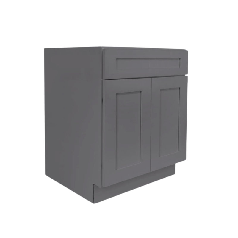 Base de meuble-lavabo double SB30, Gris