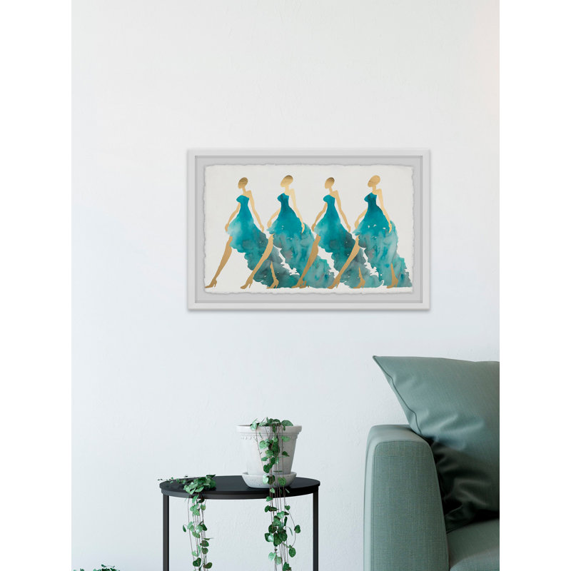 Blue Obsession - Single Picture Frame Painting, 30 cm H x 46 cm W
