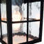 Corrie Black 1 - Bulb Outdoor Semi Flush Mount