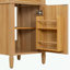 Meuble-lavabo de salle de bain avec lavabo, pieds en bois et tablette réglable