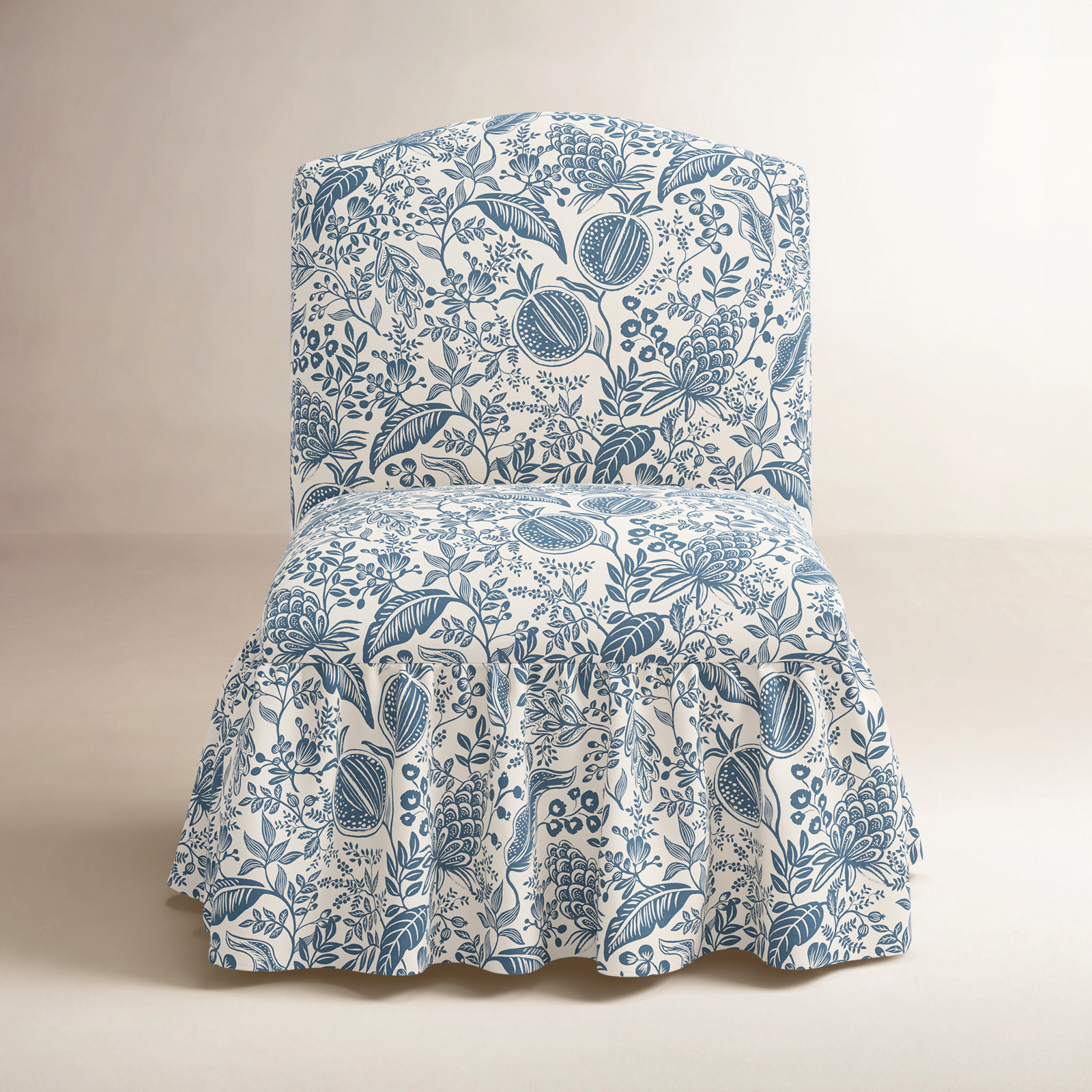 Edie Slipper Chair, Pomegranate Blue