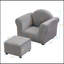 Chaise pour enfants, canapé rembourré avec repose-pieds pour enfants