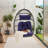 All-weather Outdoor Egg Swing Chair, Dark Blue, With Comfortable Sitting And Durability Waterproof Cushion Frame