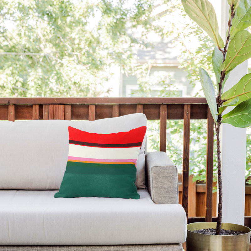 Garima Dhawan stripe study Throw Pillow, 16" x 16"