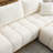 110" Modular Sectional Sofa, L Shape With Extra-Large Seat, Pull-Line Design, Movable Ottoman, High Density Foam, Free Combination, Sturdy Metal&Wood Frame, Boucle Fabric-2028311608