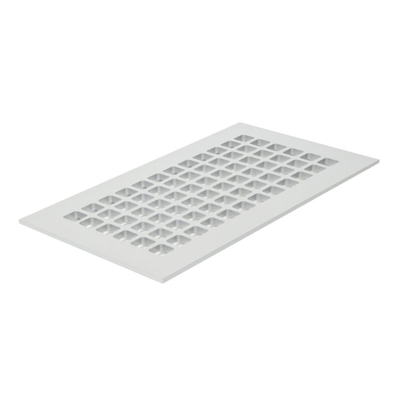 Grille de plancher Reggio, 6 po x 12 po, Blanc