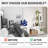 4-Tier Ladder Bookshelf, A-Frame Sailboat Style Bookcase, Freestanding Open Display Shelf for Living Room or Office-432163982