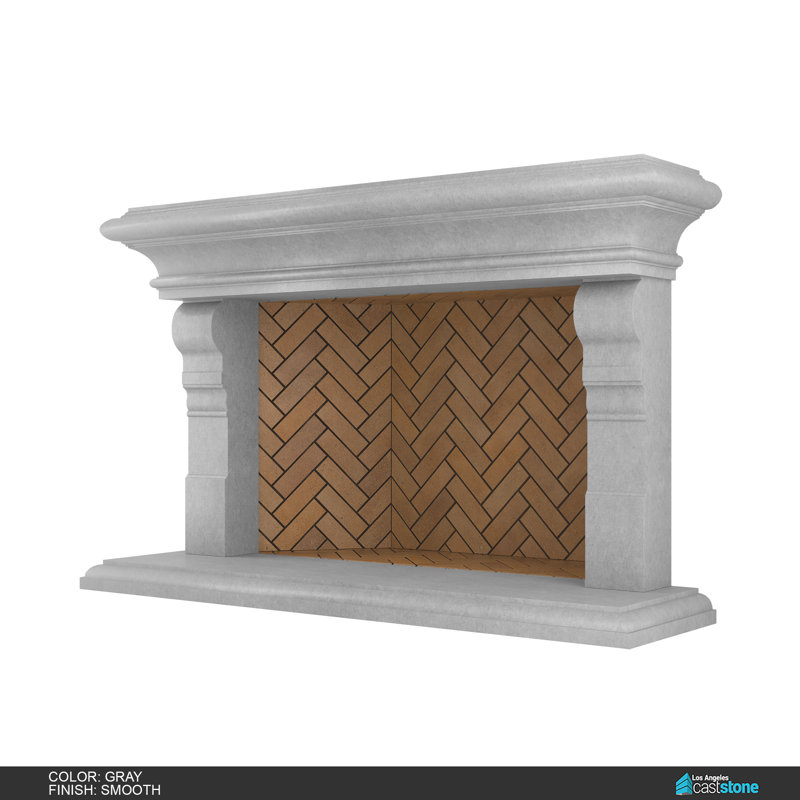 Areni Fireplace Surround, Smooth Gray