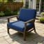 Chaises longues d'extérieur en bois de teck massif avec coussins Montelongo-79186444-79186928