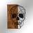 Stylish Decorative Wooden Wall Accessory, Black & Walnut, 17.3 x 22.8 inches | 100% Metal Frame (Thickness: 0.05 inches) & 100% Wooden Backing (Thickness: 1.2 inches) | Perfect for Home Decor & Modern Aesthetics