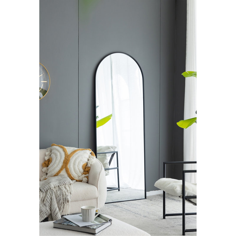 Miroir 28 po x 1 po x 74 po Celine, Noir