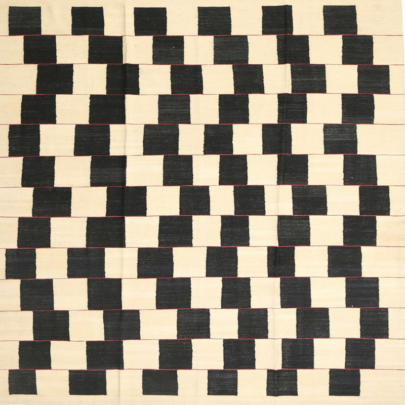 Geometric Indoor Rug, Square 7'