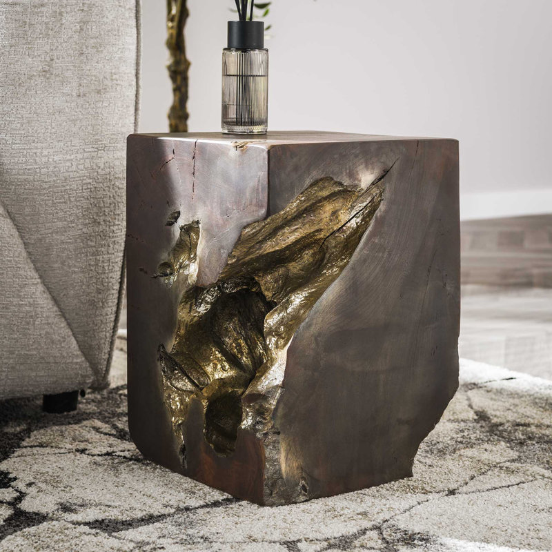 Deloney Solid Wood End Table