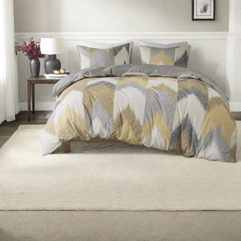 Ensembles de literie en coton de qualité supérieure, design moderne multicolore pour la maison