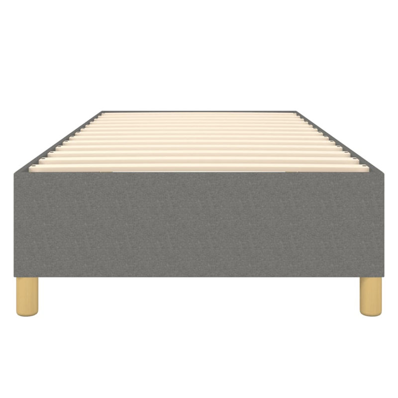 Structure de lit sommier tapissier gris foncé TG