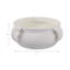 Bougie décorative bol décoratif - Bougie élégante moderne pour bibliothèque, table basse, chambre à coucher et décor de salon - 12 po, blanc