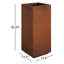 Corten Steel Series Pedestal Planter-16197699