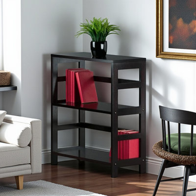 Dorian 2-Tier Freestanding Storage Shelf in Brown Finished, 28.93'' H X 24.94'' W X 11.04'' D