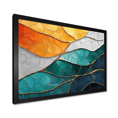 Emerald And Orange Dance Of Biomorphism I - Biomorphism Wall Décor