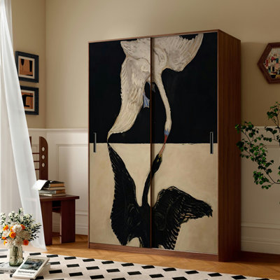 Simple Black And White Swan Wardrobe