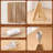 Aurion 14.2" Solid Wood Tripod Table Lamp With Rattan Shade