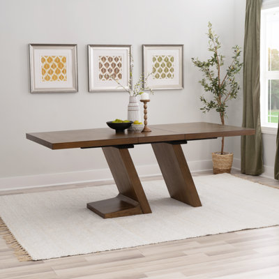 Pamphile 78” Extendable Dining Table with Removable Leaf