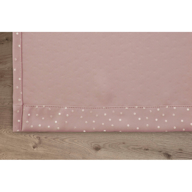 Alexiss Blackout Curtain Pair, Pink, 165 W x 137 D cm