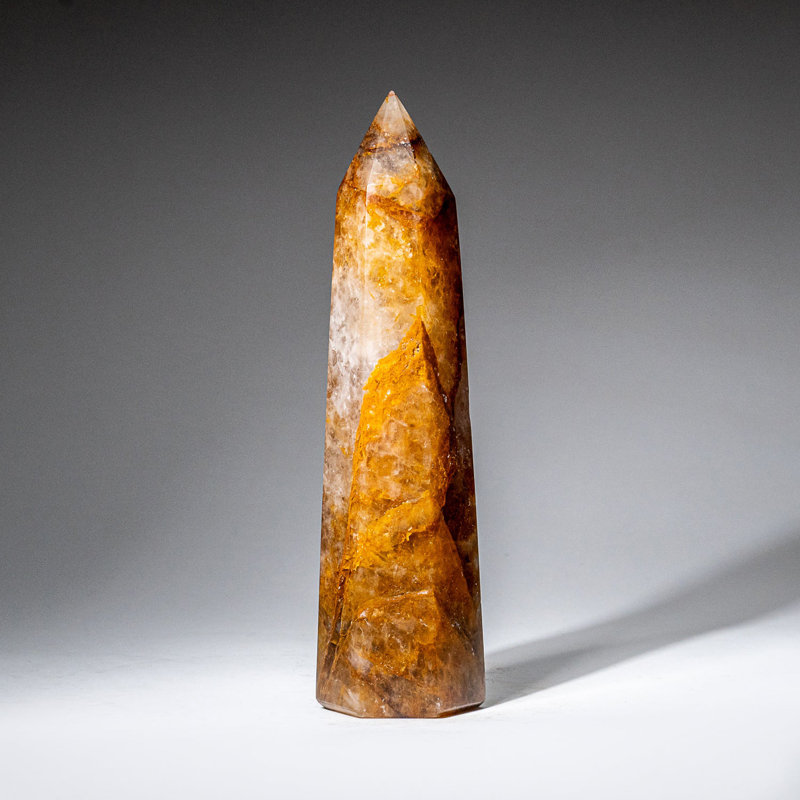 Genuine Polished Lemon Quartz Point (1.6 Lbs)