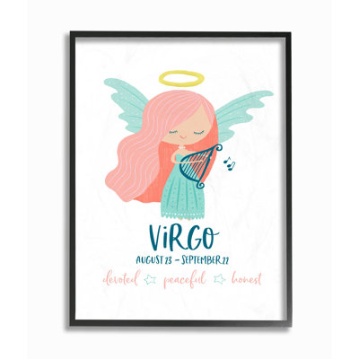 Dullsville Fun Modern Zodiac Virgo Angel Art