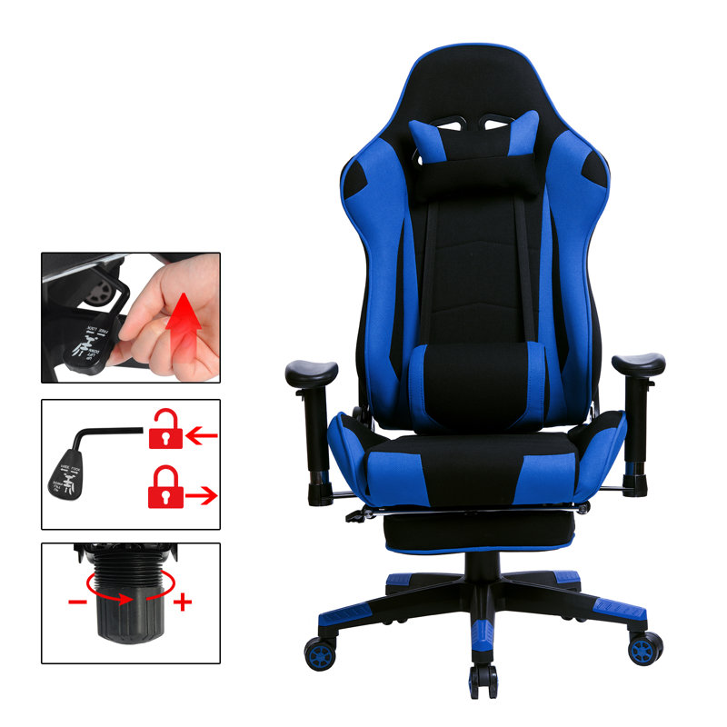 Racing Chair, Blue/Black