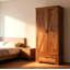Armoire de cuisine, armoire avec tablettes réglables