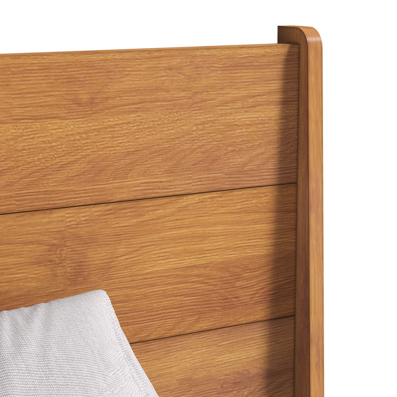 Branquinha Queen Platform Bed, Queen, Amber Walnut