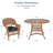 4 - Person Patio Dining Set with Round Table , Cushions Included-12655409-12638217