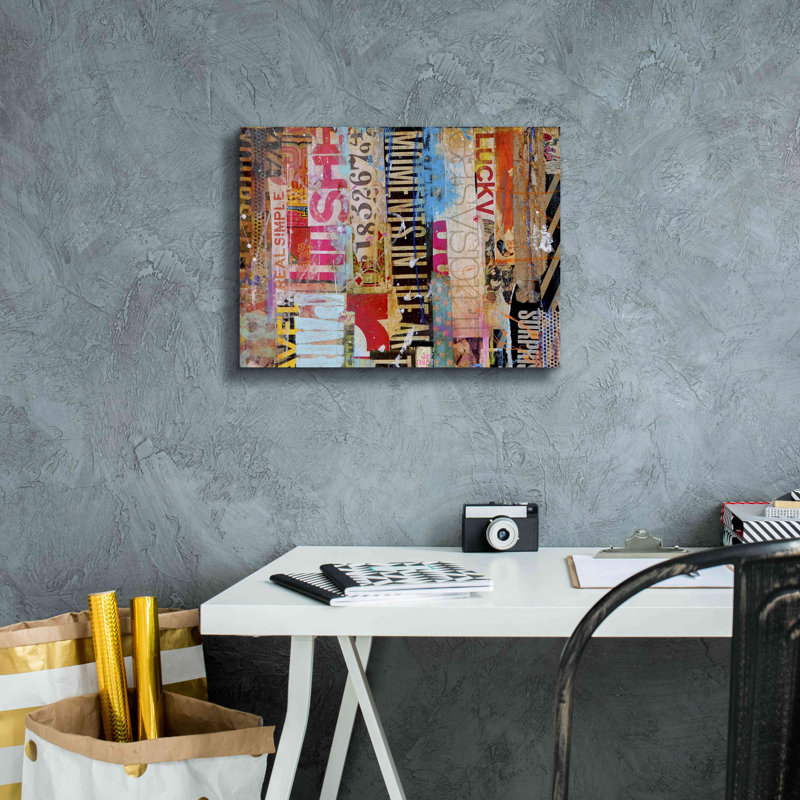 «Metro Mix 21 I» par Erin Ashley, estampe numérique sur toile, L 16 po x H 12 po x P 0,75 po